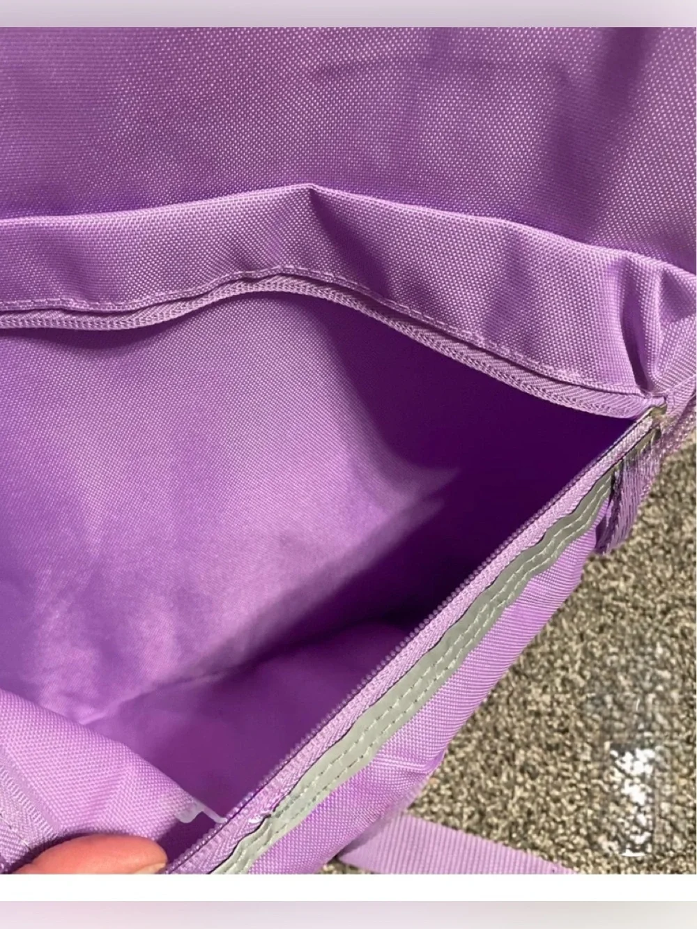 NWT: 23L Lavender Backpack with Laptop sleeve and mesh pockets